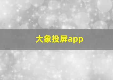 大象投屏app