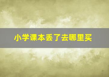 小学课本丢了去哪里买