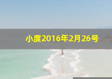 小度2016年2月26号