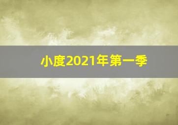 小度2021年第一季