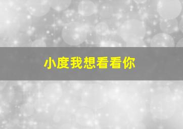 小度我想看看你