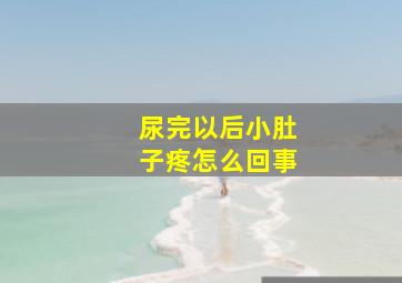 尿完以后小肚子疼怎么回事