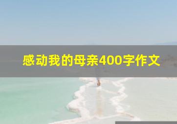 感动我的母亲400字作文