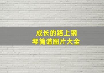 成长的路上钢琴简谱图片大全