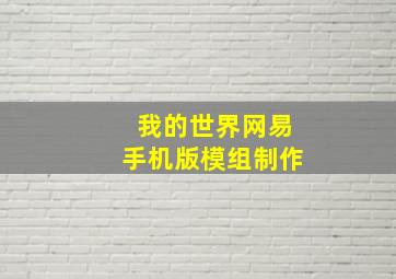 我的世界网易手机版模组制作