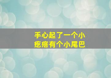 手心起了一个小疙瘩有个小尾巴