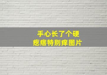 手心长了个硬疙瘩特别痒图片