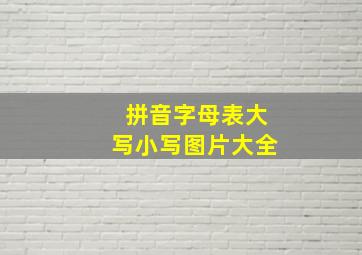 拼音字母表大写小写图片大全