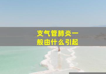 支气管肺炎一般由什么引起