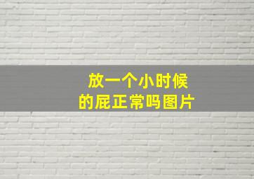 放一个小时候的屁正常吗图片