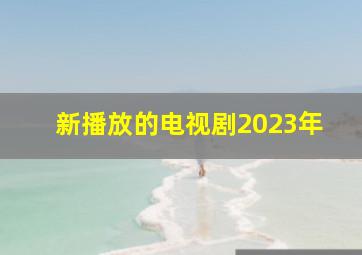 新播放的电视剧2023年