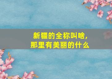 新疆的全称叫啥,那里有美丽的什么