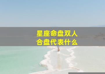 星座命盘双人合盘代表什么