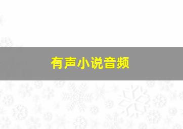 有声小说音频