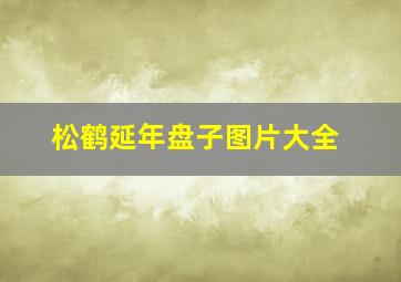 松鹤延年盘子图片大全