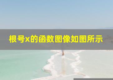 根号x的函数图像如图所示