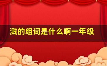 溅的组词是什么啊一年级