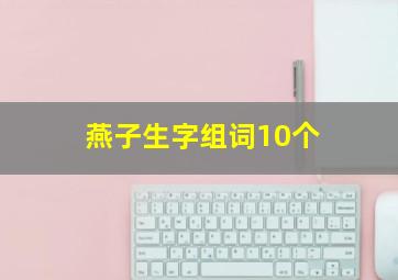 燕子生字组词10个