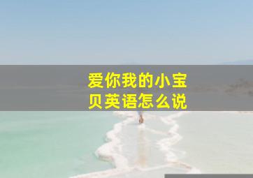 爱你我的小宝贝英语怎么说