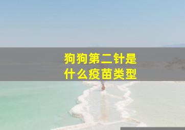 狗狗第二针是什么疫苗类型