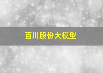 百川股份大模型