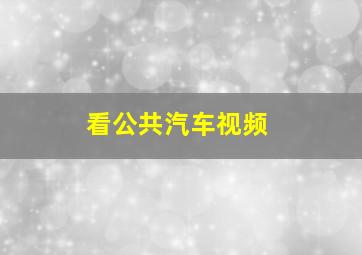 看公共汽车视频