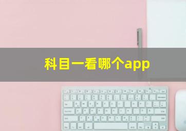 科目一看哪个app