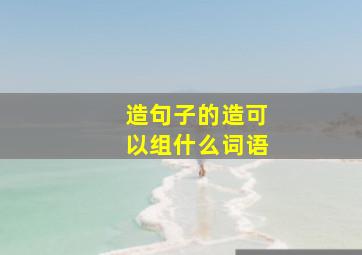 造句子的造可以组什么词语