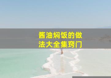 酱油焖饭的做法大全集窍门