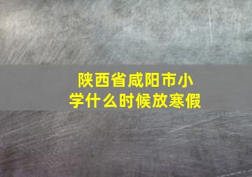 陕西省咸阳市小学什么时候放寒假