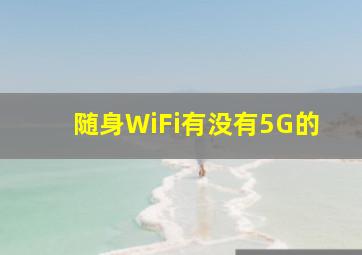 随身WiFi有没有5G的