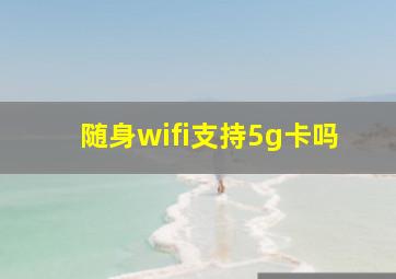 随身wifi支持5g卡吗