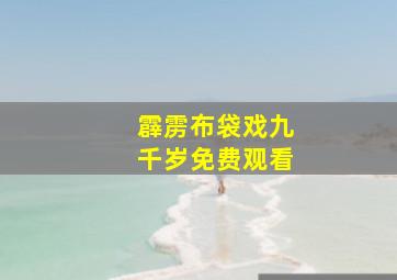 霹雳布袋戏九千岁免费观看